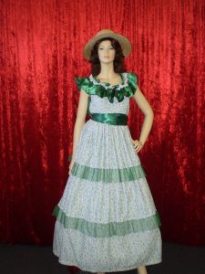 Scarlet O'hara floral hooped dress movie costume