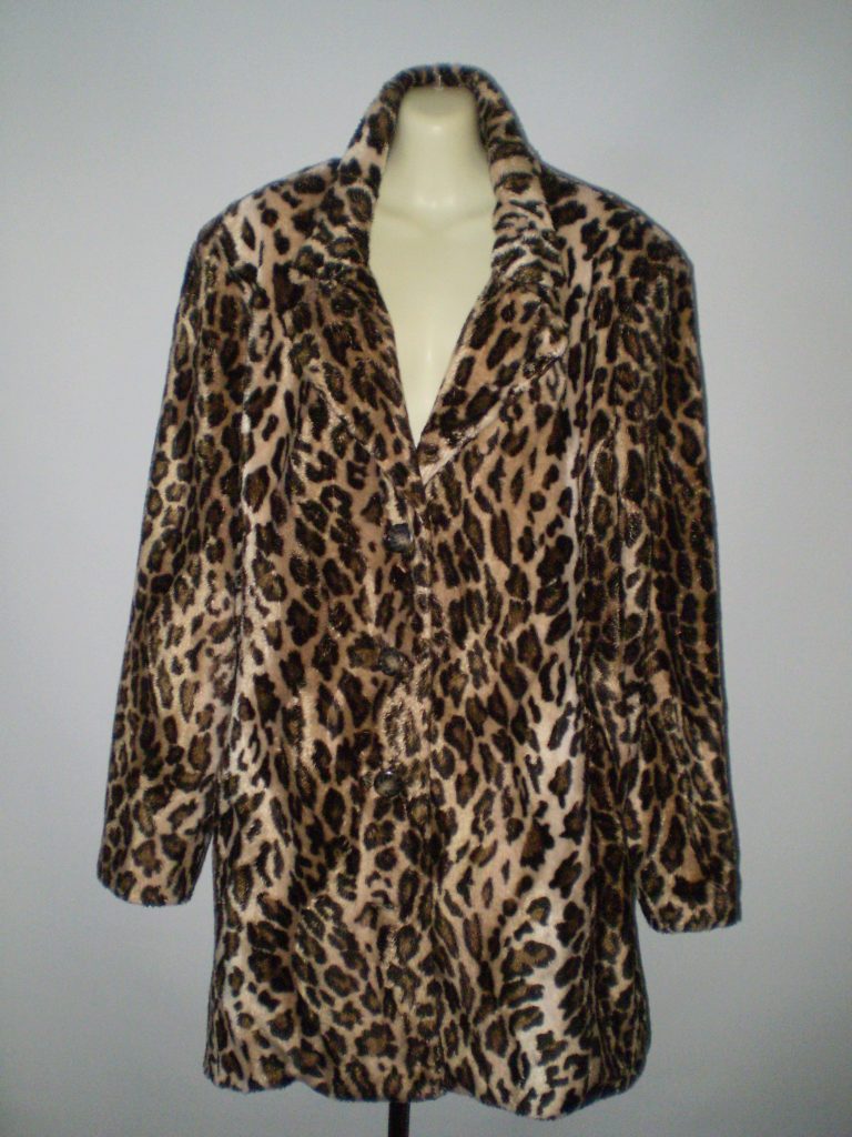 Animal print fur coat-Pimp coat