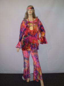 70's plus size tie dye costume