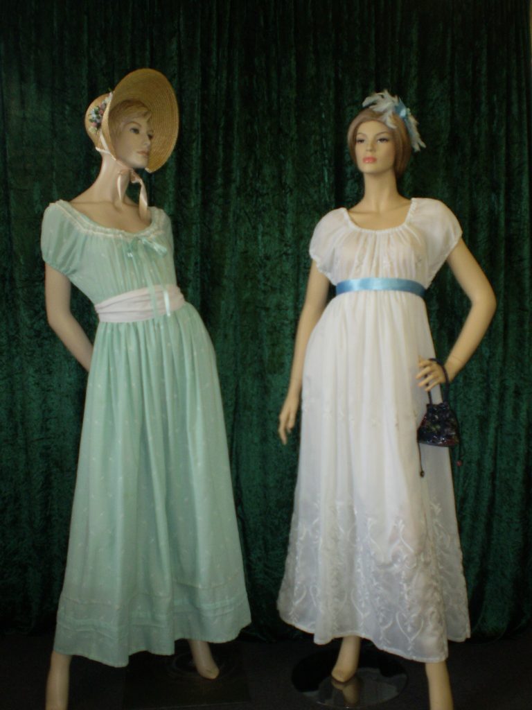 Regency ladies costumes