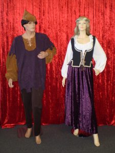 Male & Female Medieval peasant costumes