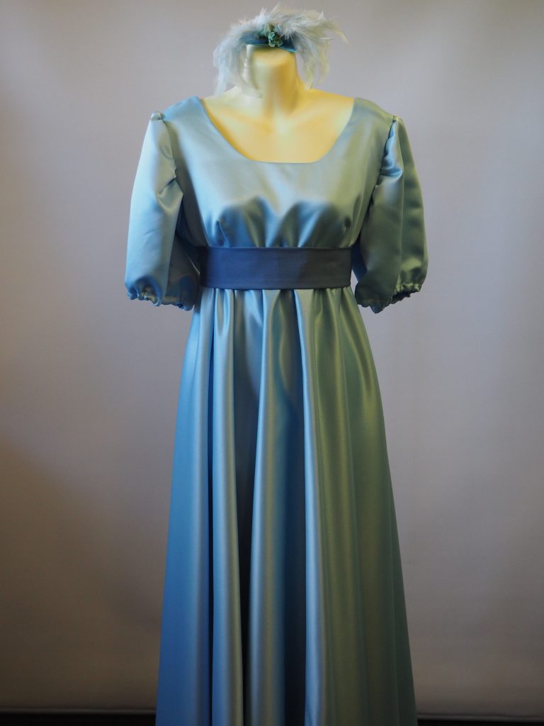 Pale blue Female Regency 1700's - 1800's period costume