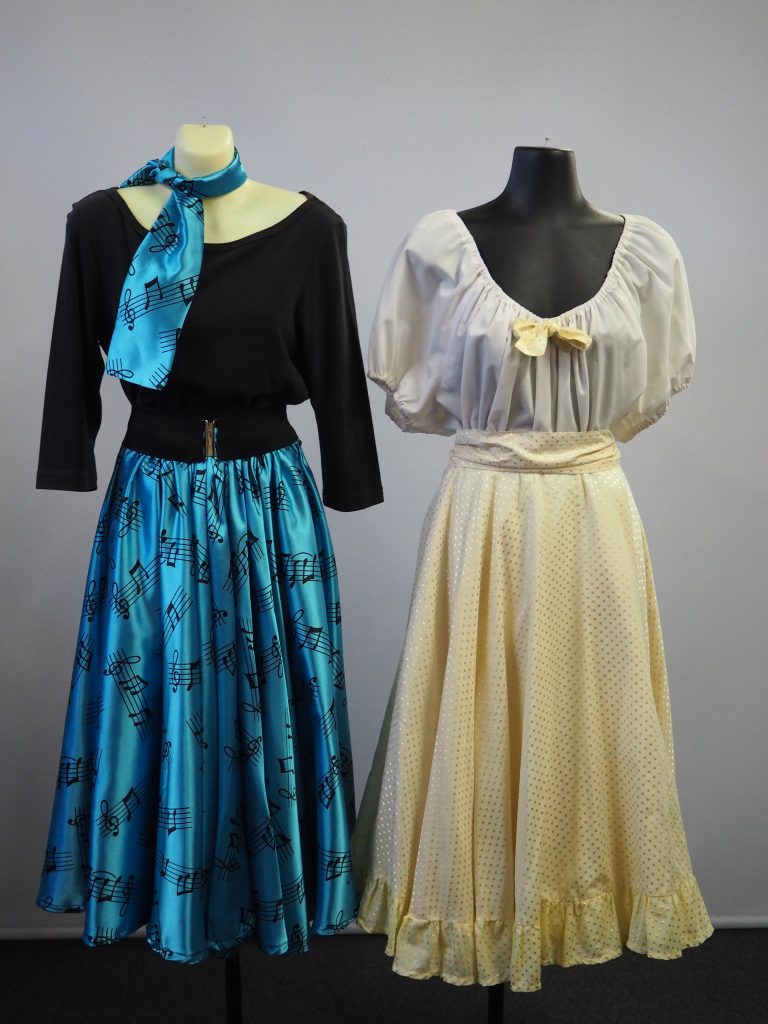 A selection of 1950's costumes for ladies