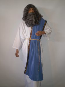 Zeus Greek God costume including wig and beard. Costumes starting with Z