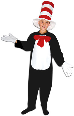 Cat in the hat book character costume