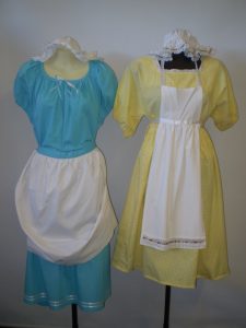 Olden days children's costumes for girls