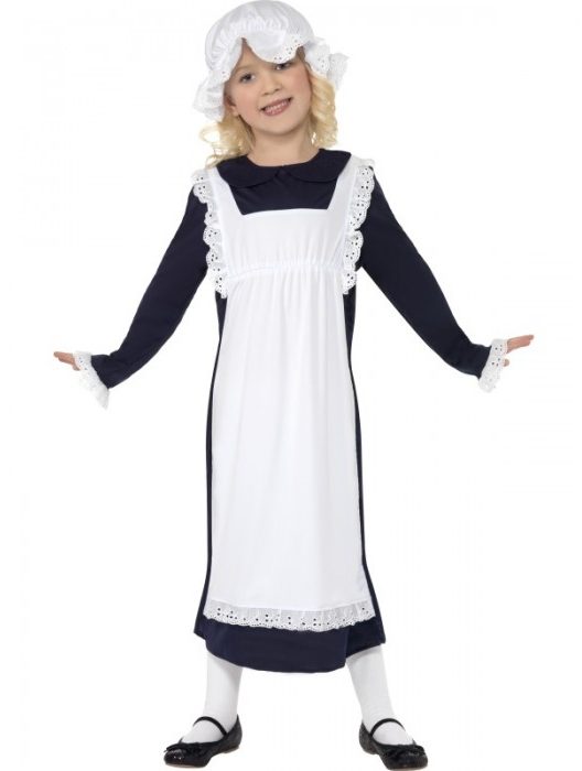 Old fashioned colonial or Victorian girls costume available to buy.