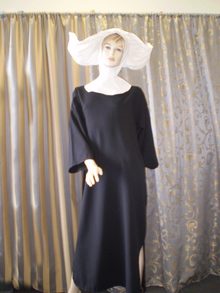 Flying nun costume, 70's TV character