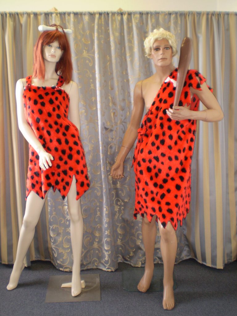 bam Bam and Pebbles Flinstones costumes