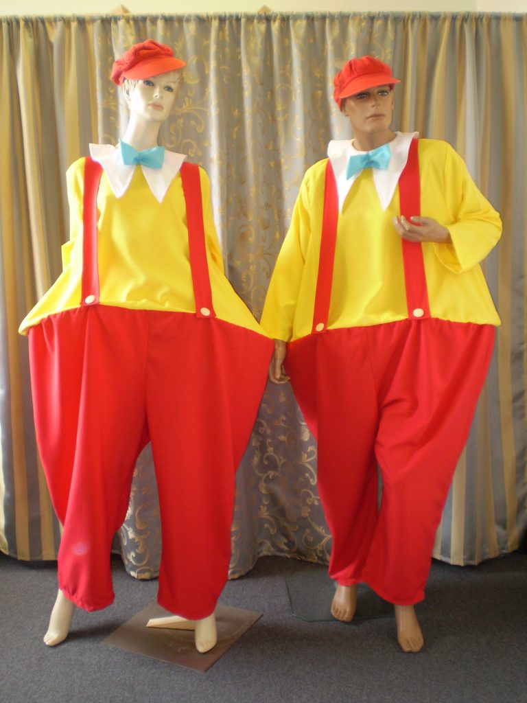Tweedle Dee & Dum costumes. Duo costumes available in Sydney.