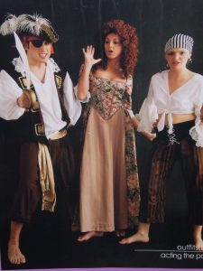 men's and women's pirate costumes