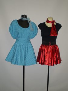1950's costumes with short skirts