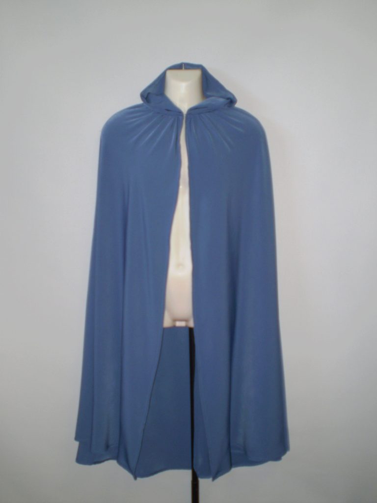 Light blue hooded cape