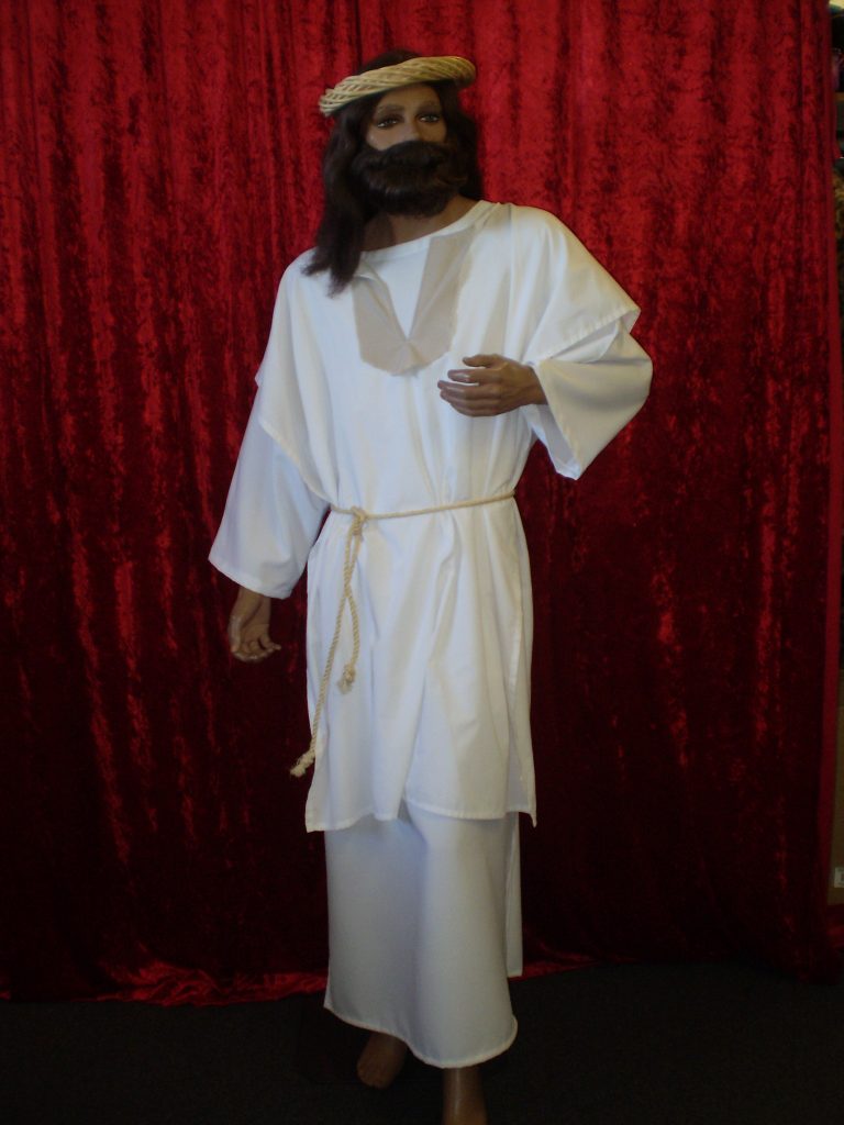Jesus all white biblical costume