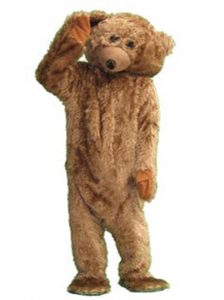 Brown teddy bear costume