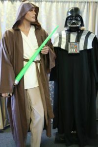 Jedi And Darth Vader Star Wars movie costumes
