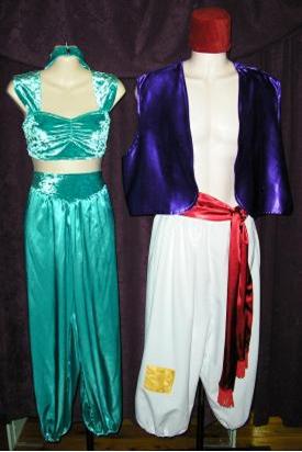 Jasmin and Aladdin Disney character costumes