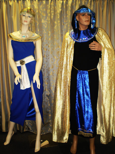 Male and female Egyptian costumes