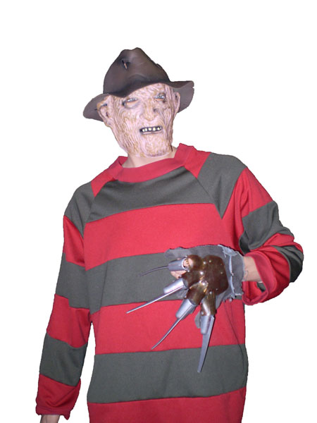 Freddy Krugger 80's, 90's, 00's movie costume. Halloween costumes