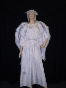 Long Angel costume loose will fit up to plus sizes