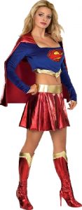 Super girl costume with crop top