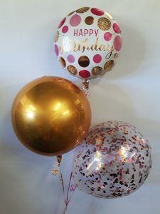 Modern Birthday Girl Balloon Bouquet