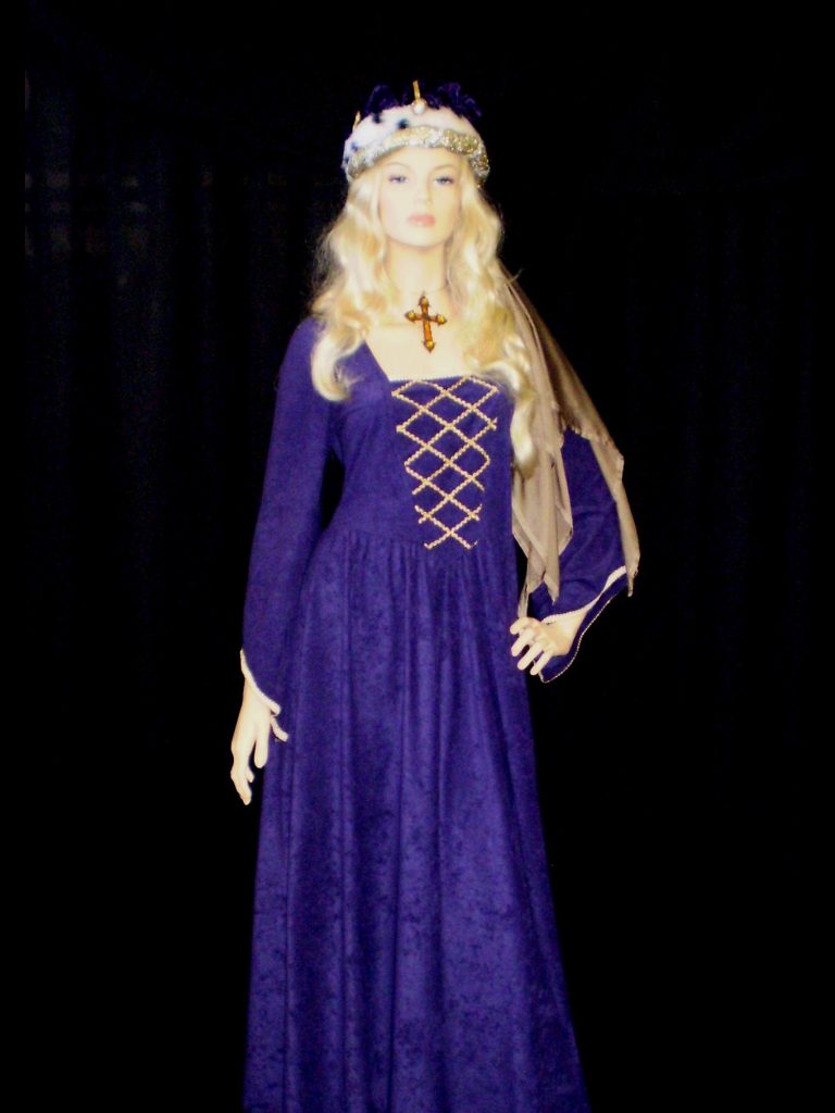 Purple Medieval Queen costume