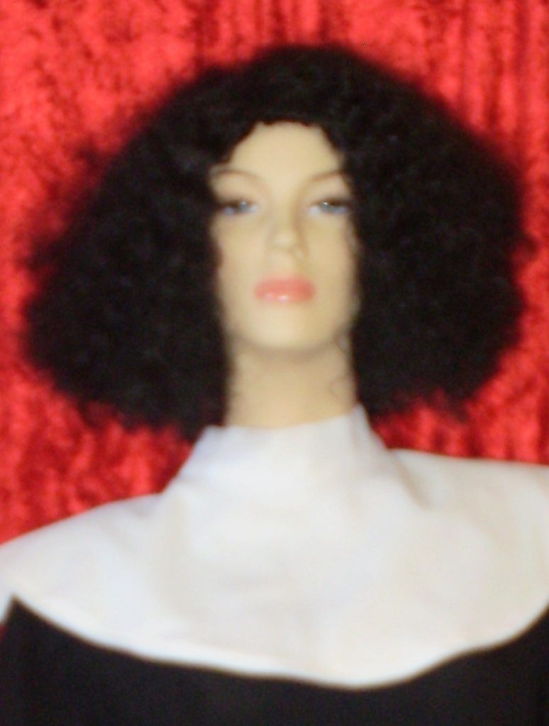 Black wig suitable for Whoopie Goldberg from Sister Act