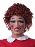 Annie wig, red curly afro wig