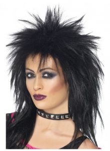 black rock star wig