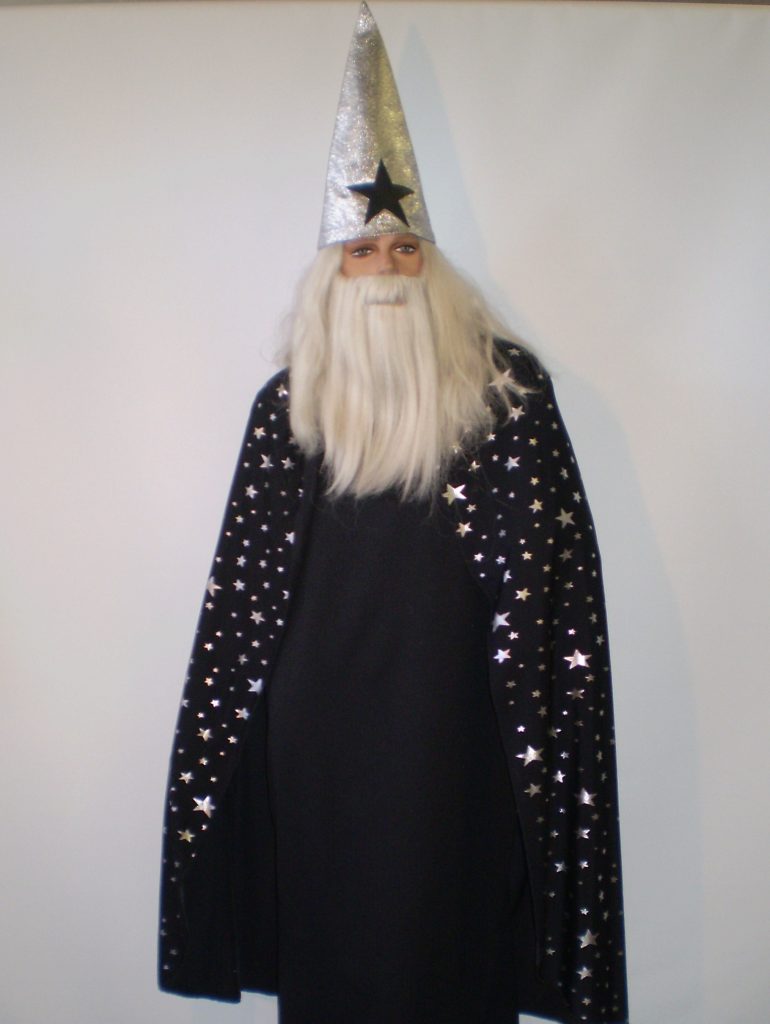 Black & silver wizard costume