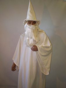 Gandalf the White Wizard. One of our Lord of the Rings costumes.