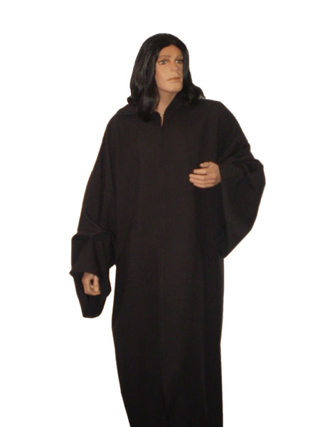 Snape costume. Harry Potter costumes from a Sydney costume shop. Includes robe and Snape wig.