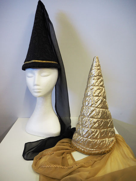 Steeple hats or Hennins - hire only. Others available to choose from in store.