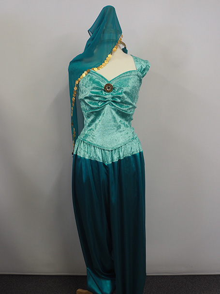 Girls Jasmine HAREM ARABIAN PRINCESS Fancy Dress Costume Book Week Nights Day