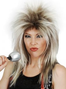 David Bowie or Tina Turner wig