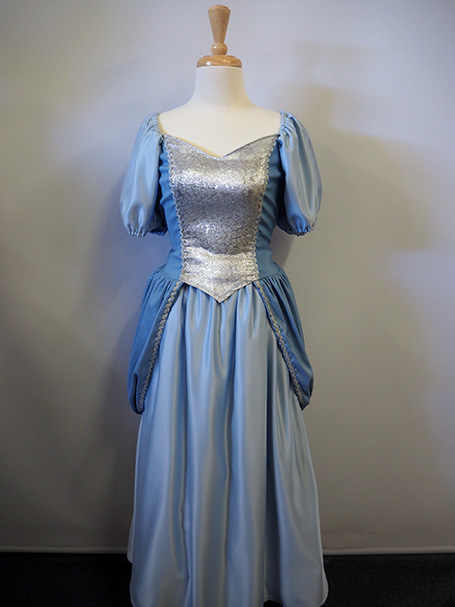 Blue Cinderella's ballgown