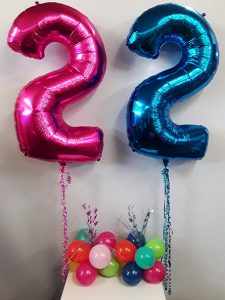 Twin birthday decorations