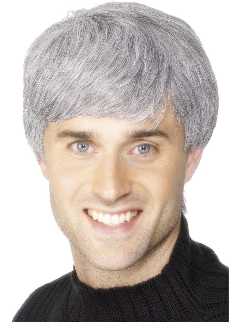 Short grey men's wig
