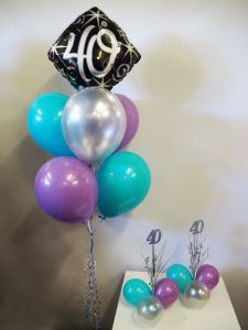 40th-birthday-balloon-bouquet