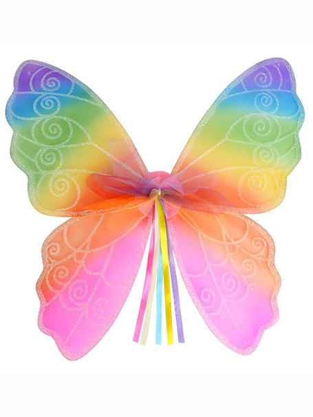 Rainbow fairy wings