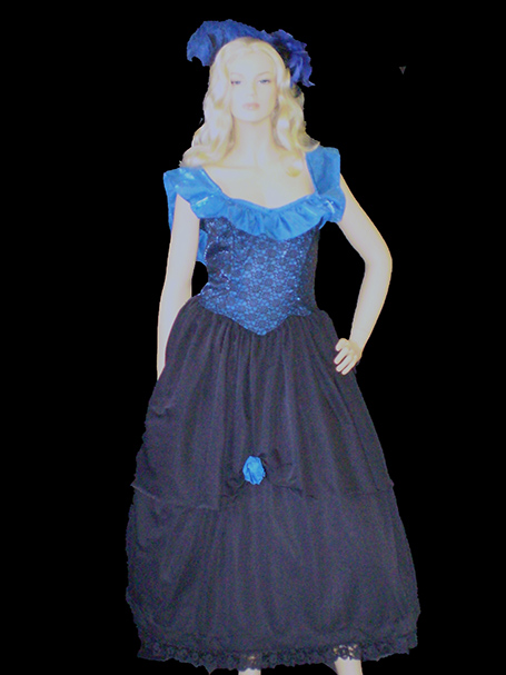 1800's hooped dress