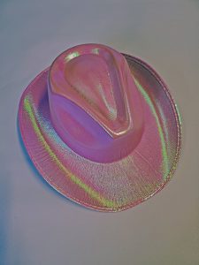 Shiny pink cowboy hat