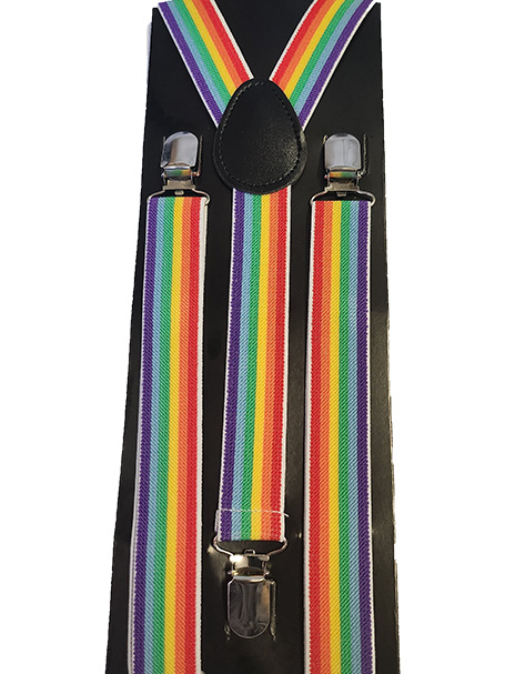 Rainbow braces or suspenders