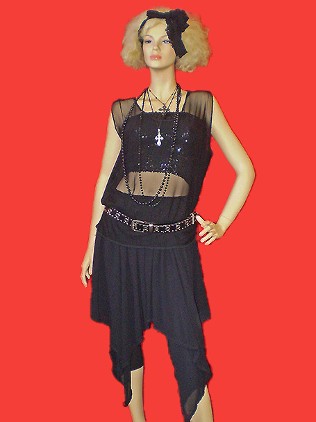 1980's black Madonna costume