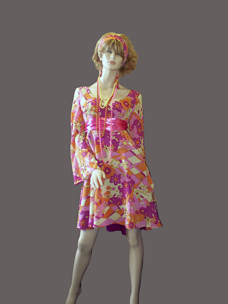 1970's floral mini dress