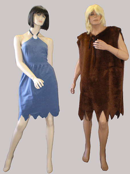 Betty and Barney, Flintstone costumes