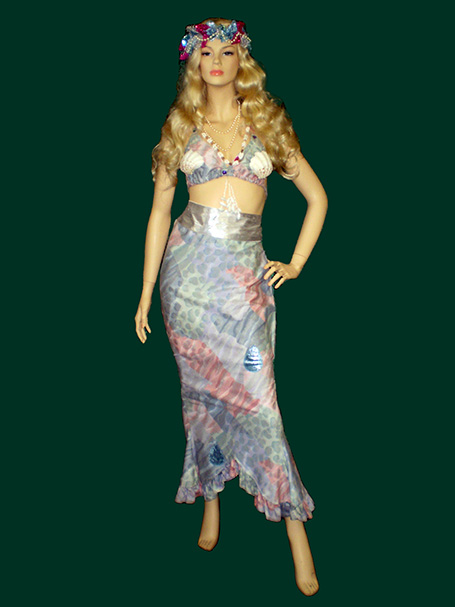 mermaid costume with shell bra