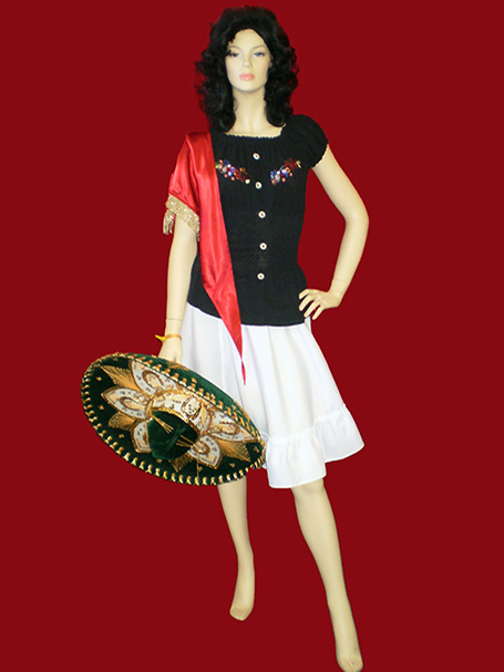 Mexican lady with Sombrero