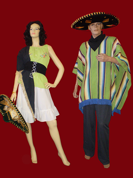 Mexican costumes for men and women